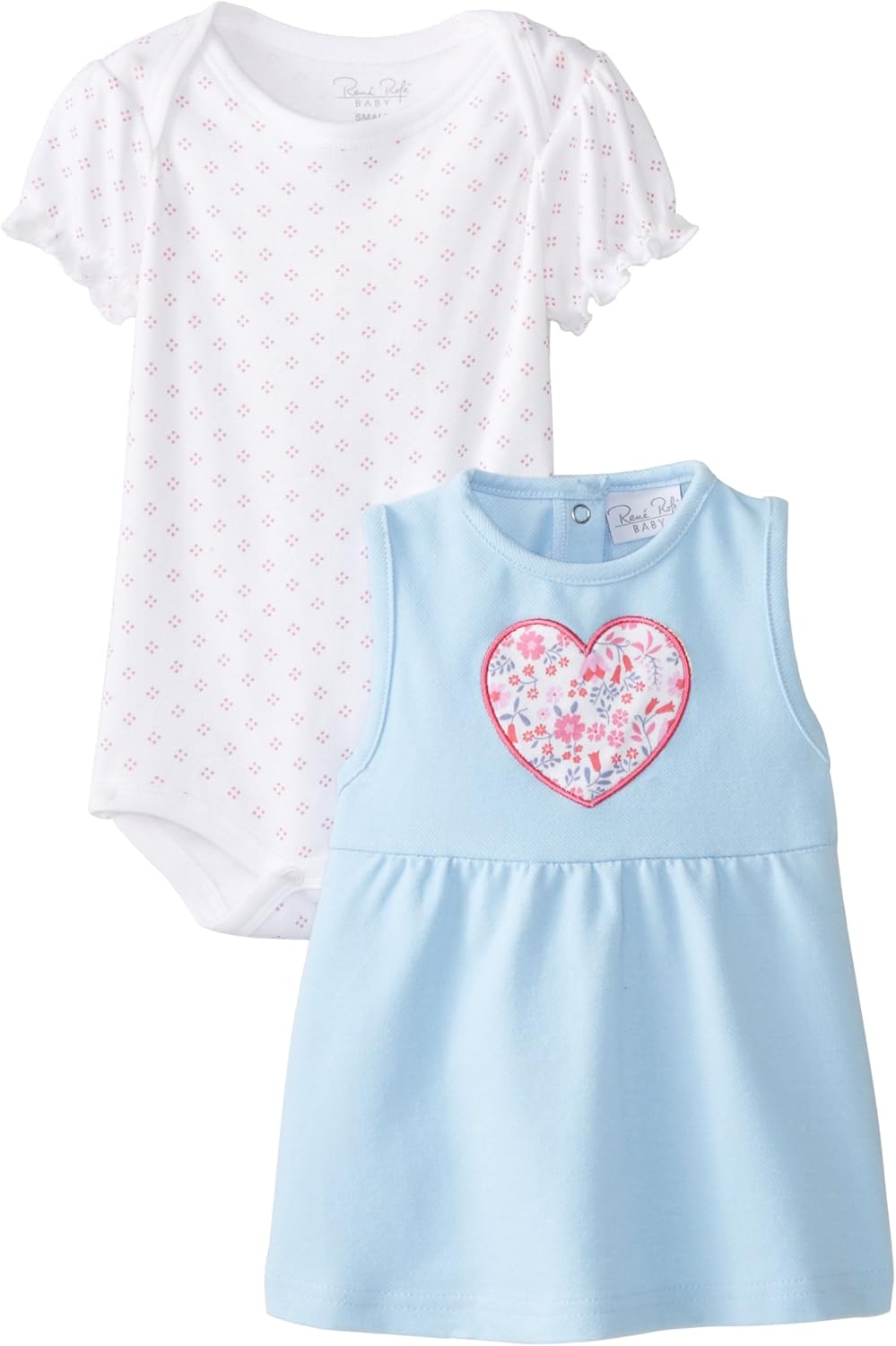 Rene Rofe Baby BabyGirls Recién Nacido Floral y Chambray Body de con