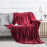 MOONLIGHT20015 Fleece King Blanket 270x230 cm Burgundy 400 GSM Silk Touch view 8