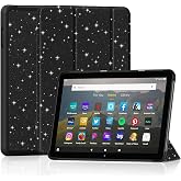 Lainergie Case for 8in Tablet with Auto Wake/Sleep, 1Black Glitter