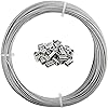 Wire Rope, 1/16 Wire Rope Kit By Turesmith - 165FT Coated Stainless Steel Aircraft Cable With Accessories Sleeves Thimbles Turnbuckles For Clothesline Trellis Outdoor Hanging - 7x7