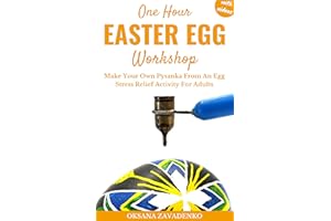 One Hour Easter Egg Workshop: Make Your Own Pysanka From An Egg. Stress Relief Activity For Adults.
