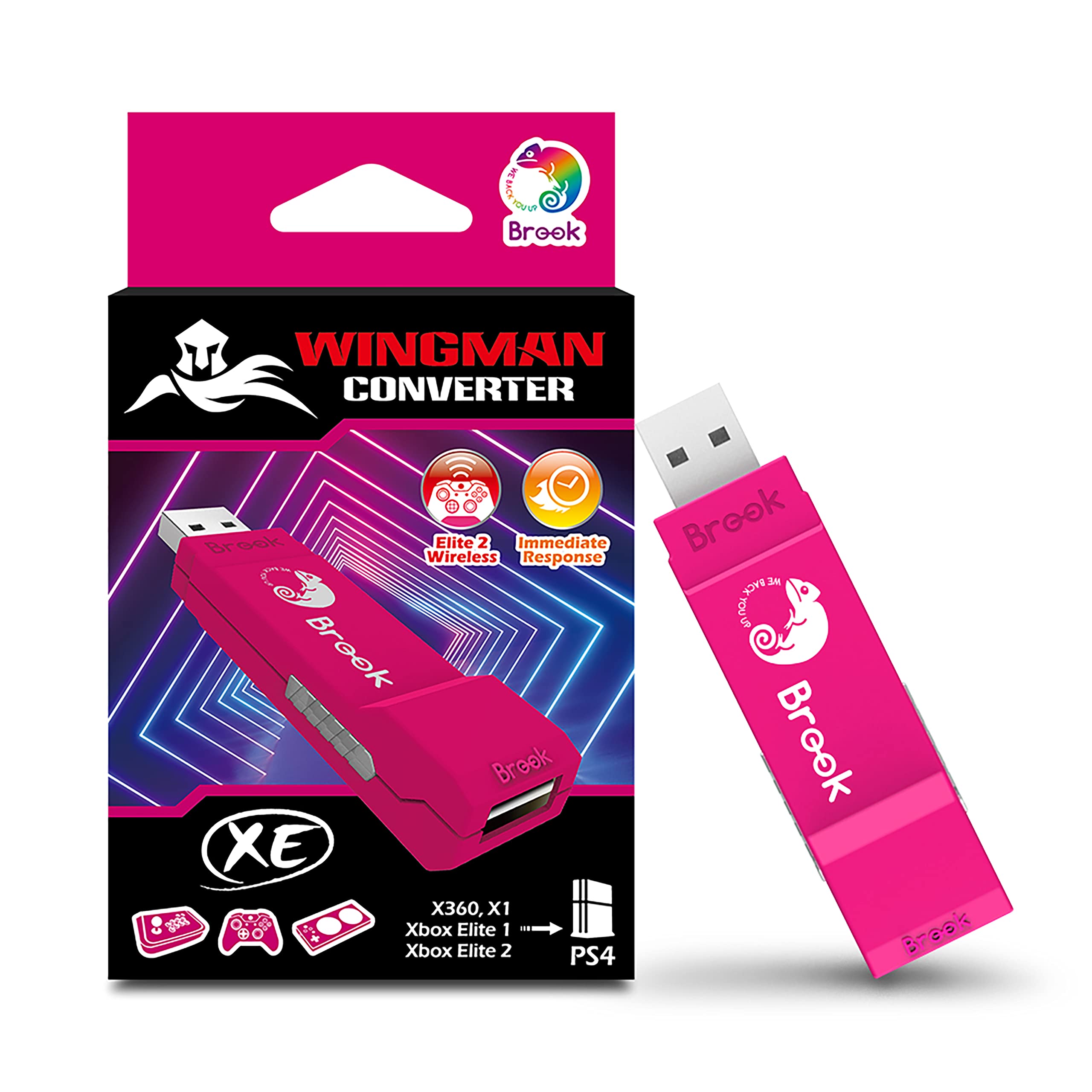 Brook Wingman XE Xbox Controller to PS4 Super Converter Gaming Adapter, Turbo and Remap