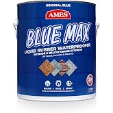 Ames Blue Max Liquid Rubber Waterproofer, 1 Gallon, Blue | Ideal for waterproofing above &amp; below grade foundations, basements, roofs, floors &amp; more.