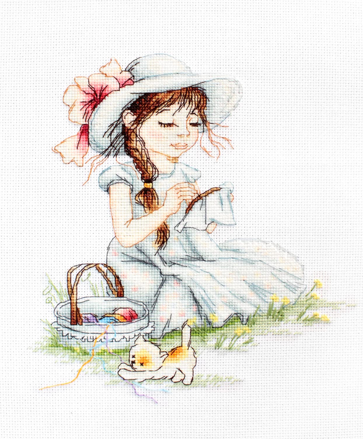 Luca-S Girl Stitches - Cross Stitch Kit