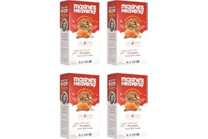 Maxine's Heavenly Pumpkin Cookies | Gluten Free Pumpkin Spice Cookies with Pecans | Made with Oats, Sweetened with Coconut Sugar & Dates | Tasty Low Sugar Vegan Dessert | 7.2 Ounces Each (4 pack)