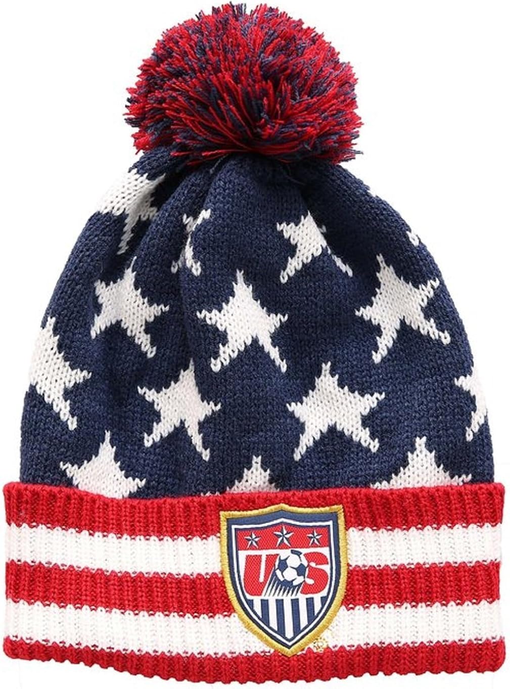 U.S. Soccer Football Official Merchandise Mens USA Ski Hat Peruvian