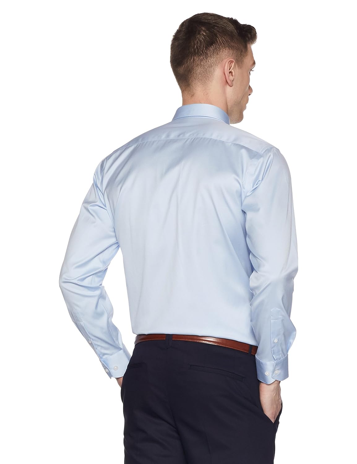 symbol amazon brand men's wrinkle resistant fully tape regular fit shirt