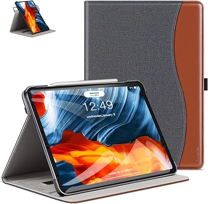 Amazon Ztotop Ipad Air4 ケース第4世代 Ipad 10 9 ケース Ipad Pro 11 ケース 18 オートスリープ機能 360 回転 高級puレザー製 ポケット付き Touch Id干渉しません ペンのペアリングと充電に対応 カード 全面保護 傷つけ防止 手帳型 発売のipad Air 4