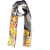 MEISEE 100% Mulberry Silk Scarf for Women 59”*6.3” Long Headscarf Neck Scarf Hair Wraps and Shawls with Gift Packed