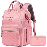 Yunkevivo Lunch Backpack for Women, 15.6 Inch Laptop Backpack for Womens Stylish Nurse, Teacher Work Back pack with Lunch Box Insulated Backpacks Cooler for Women Men Travel Camping Picnics