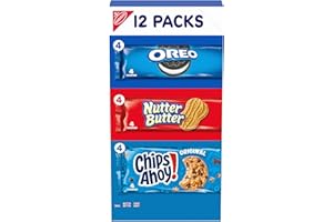 Nabisco Cookie Variety Pack, OREO, Nutter Butter, Chips Ahoy!, 12 Snack Packs (4 Cookies Per Pack)