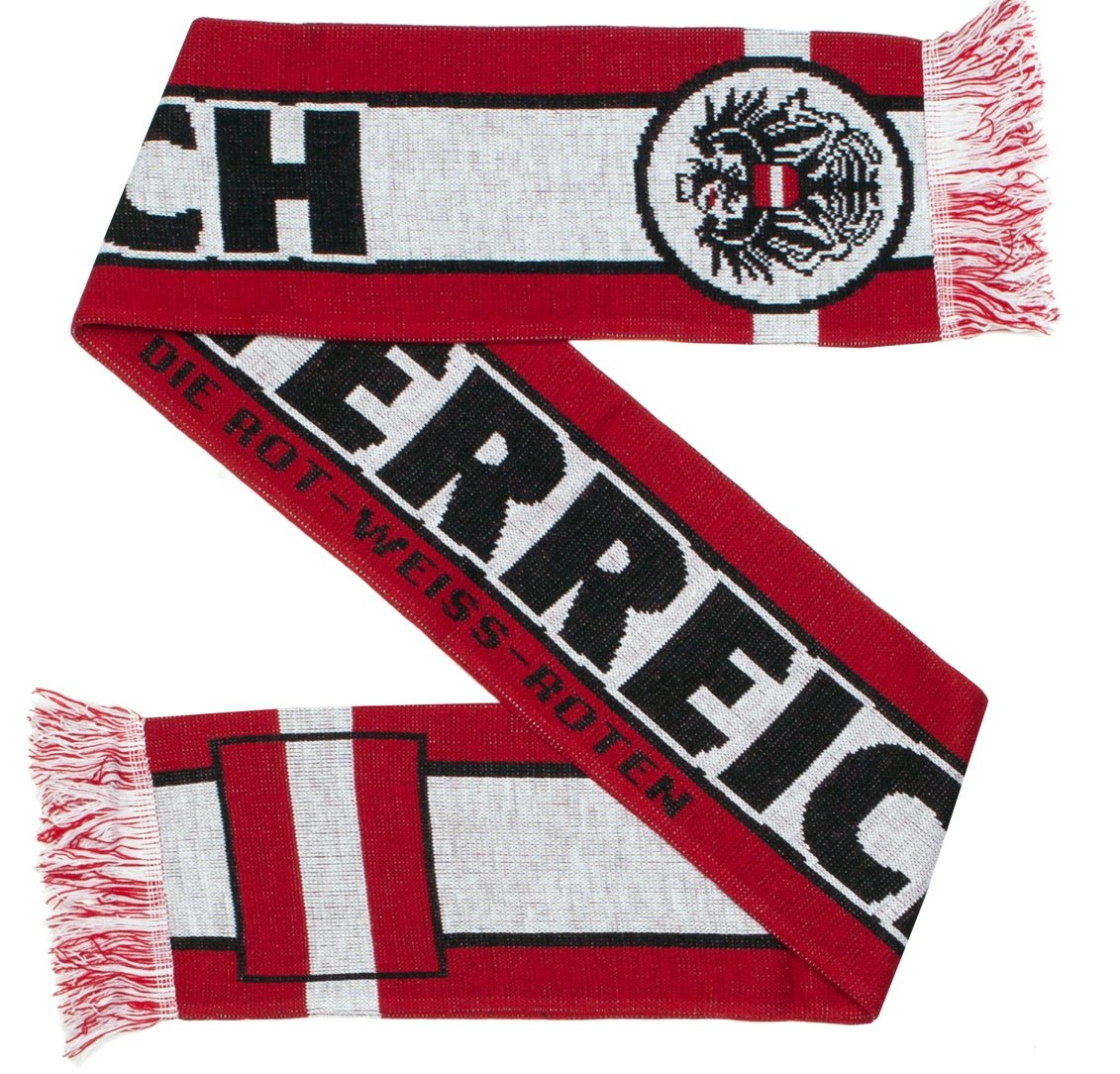 Austria Osterreich Football Knit Scarf