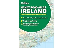 Collins Handy Road Atlas Ireland: Clear and detailed map of Ireland in a handy size
