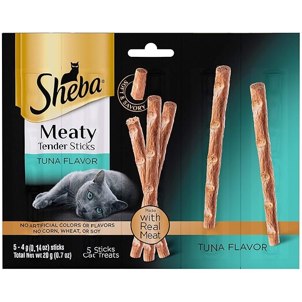 SHEBA MEATY TENDER STICKS TUNA FLAVOR CAT TREATS, 0.7 OZ.