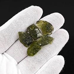 ColouredRocks Moldavite Glass Raw Tektite