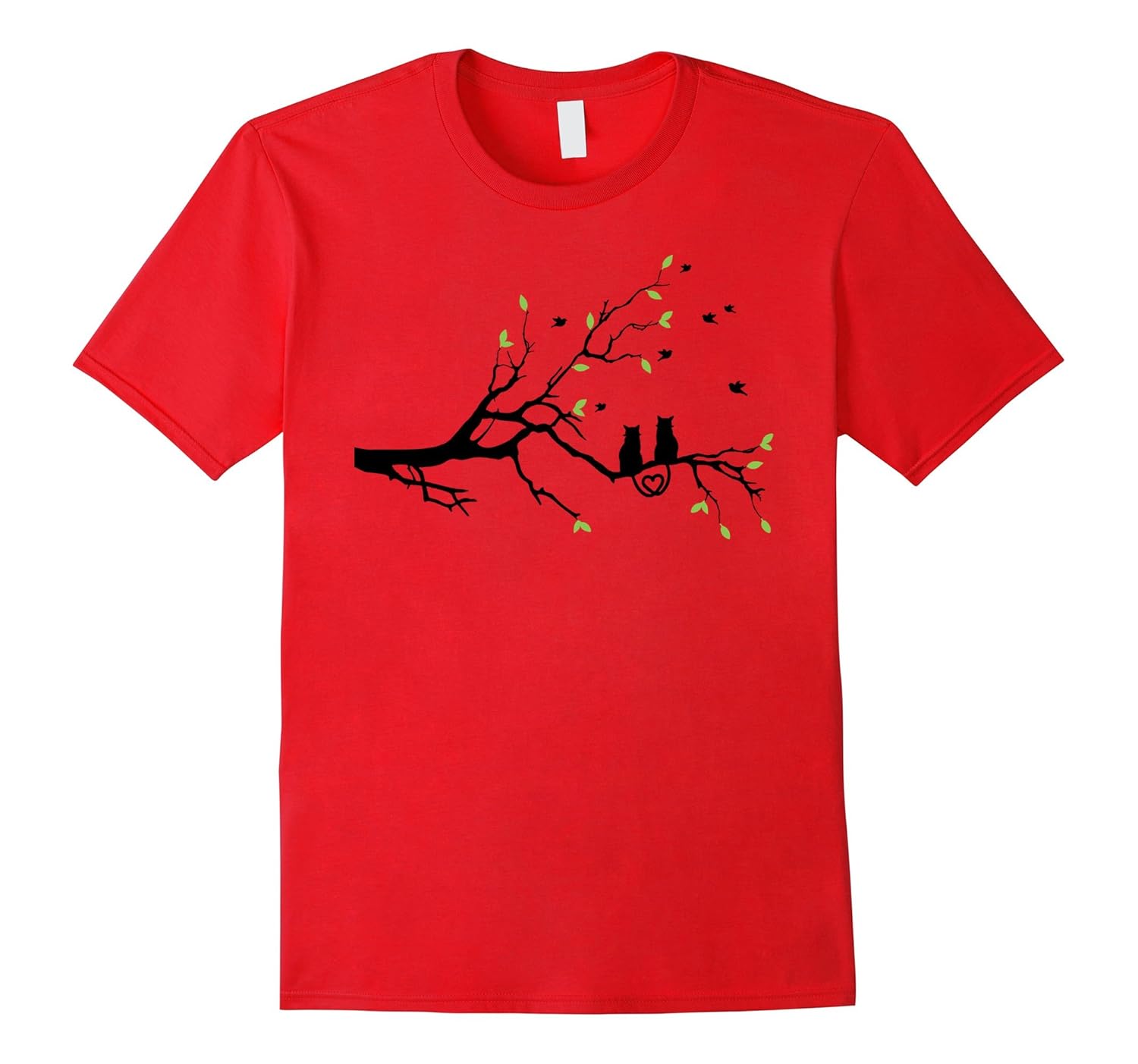 Cat t-shirt - Cats in a tree t-shirt-Rose