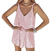 SOIOMES Sexy Elegant Women Sequin Gallus, V Neck Sparkle Shift Dress