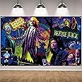 Happy Birthday Photo Backdrop Halloween Wall Banner Halloween Party Decorations and Supplies for Home