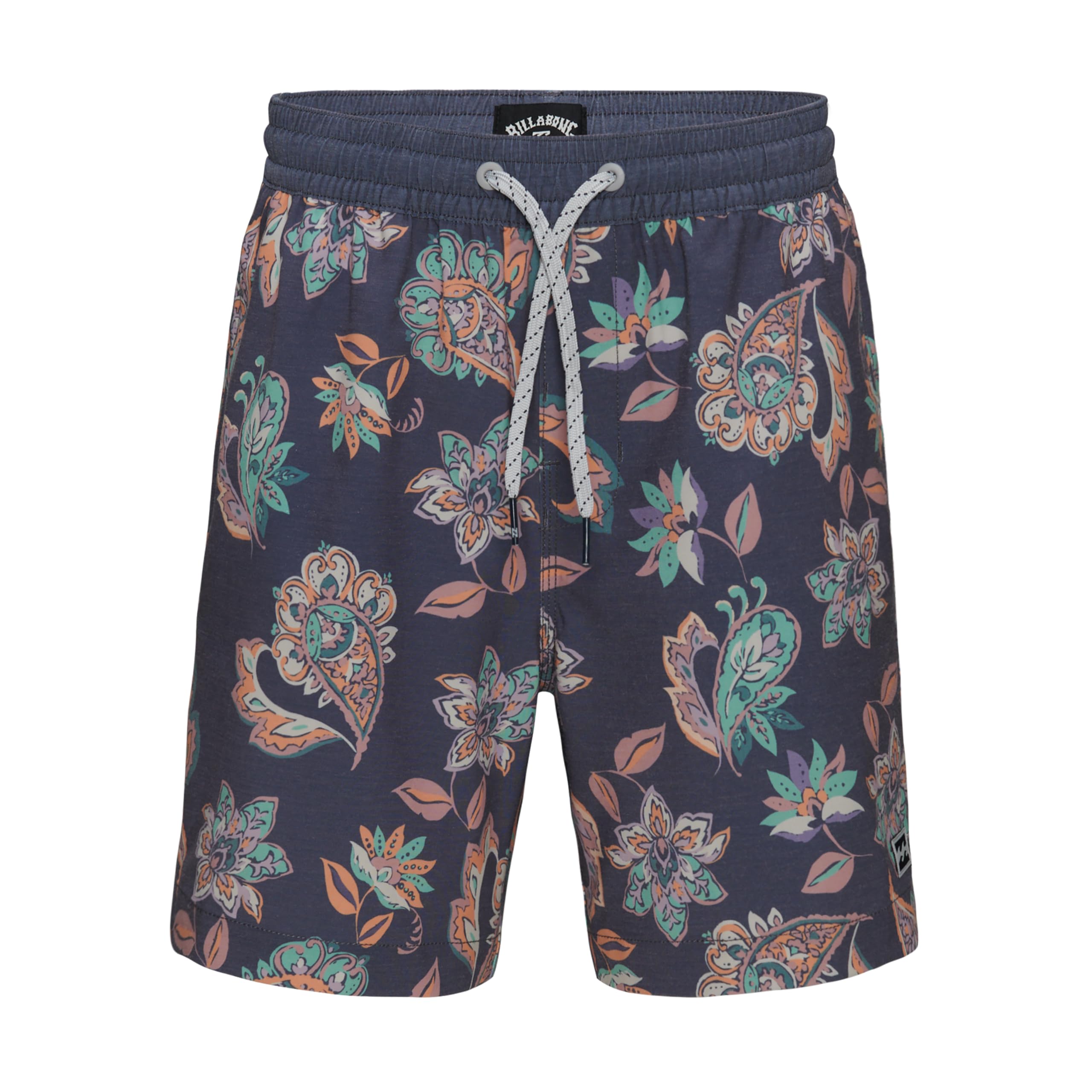 Billabong Boys’ Layback 4-Way Stretch Swim Trunks with UPF 50+ Sun Protection, Quick Dry Bathing Suit, Ombre Goodtimes, S8