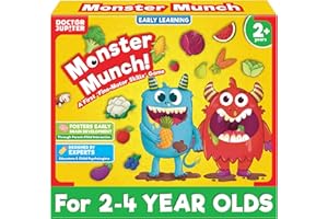 Doctor Jupiter Feed The Monster Game | Toys for Ages 2-4 | Christmas, Birthday Gift for 2 Year Old Boys and Girls | Toddler Toys for 2-3-4 Year Old | Learning & Education Toys