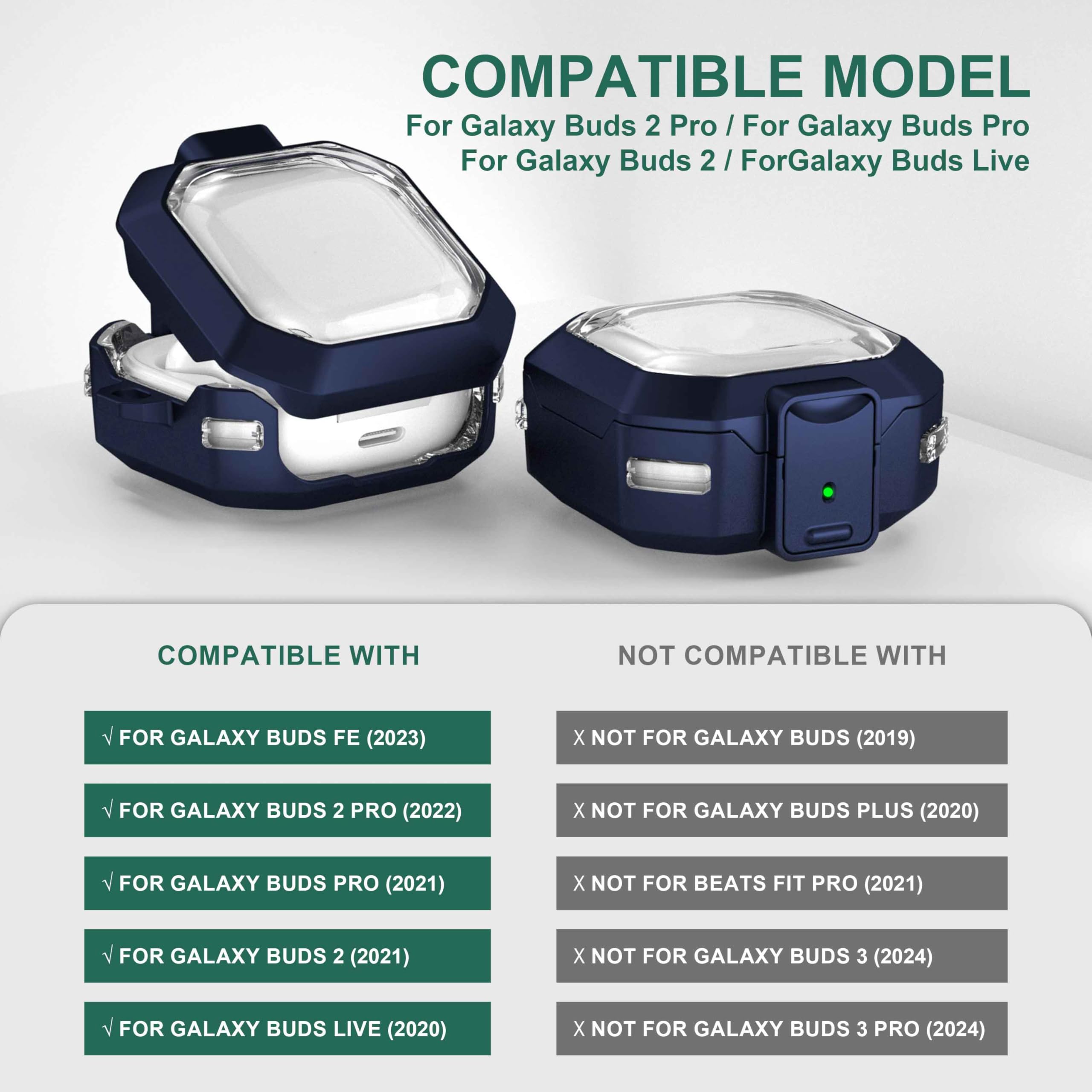 Maxjoy Galaxy Buds Pro 2 Case Compatible with