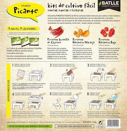 Huerto Urbano - Seed Box Picante - Batlle: Amazon.es: Jardín