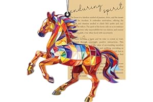 Horse Acrylic Suncatcher Ornaments, Horse Gifts for Women, Equestrian Gifts for Just Girls Who Love Horses, Spirit Horses Chr