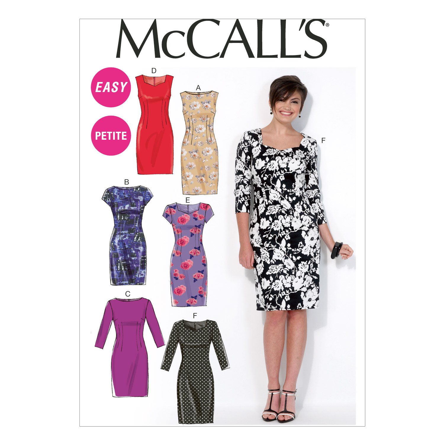 Mccall's Patterns MC7085 A5 Sizes 6/8/10/12/14 Misses/Miss Petite Dresses
