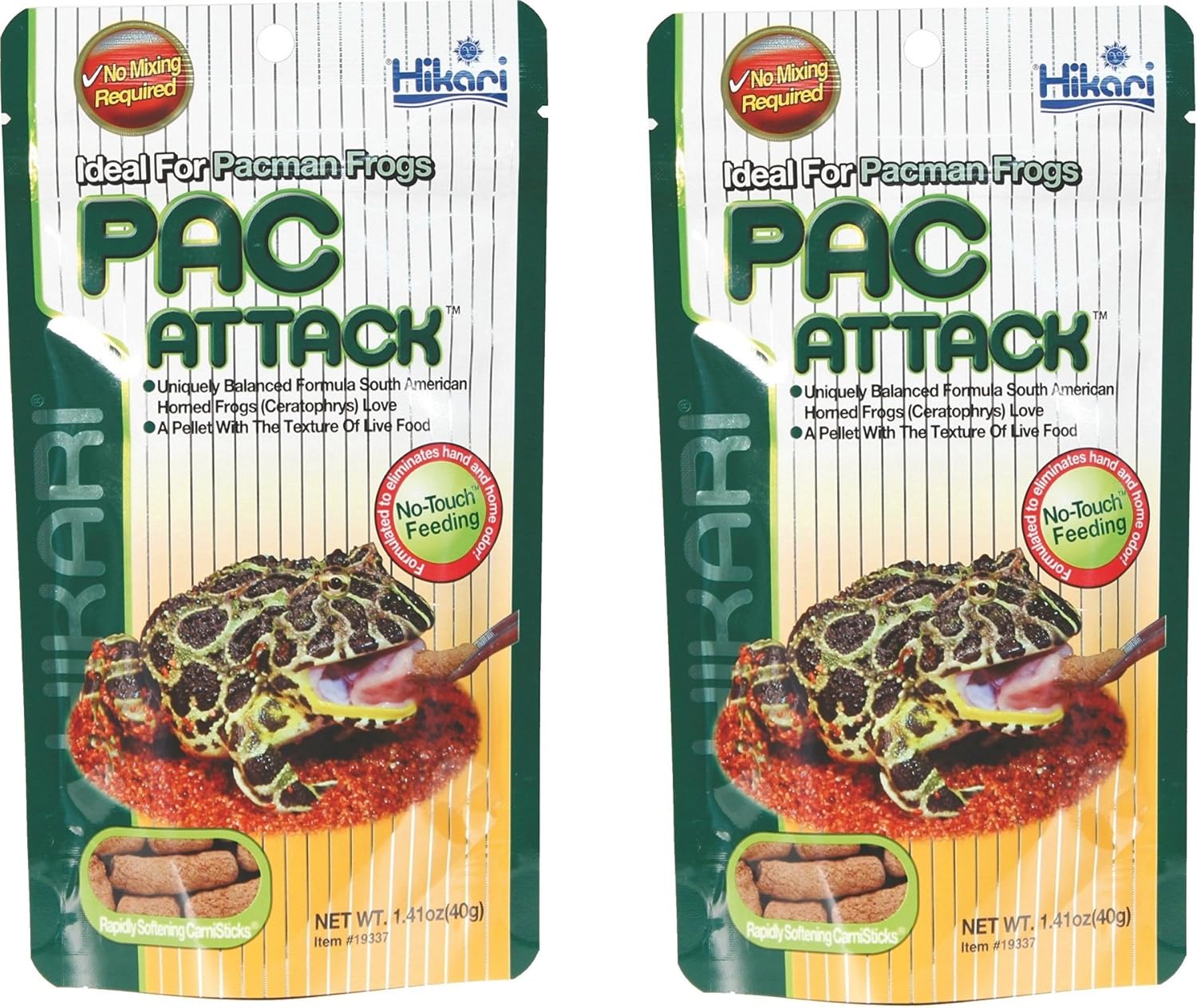 (2 Pack) Hikari Packman Frog PAC Attack Food - 1.41 Ounce each