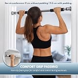 GadgetZone Adjustable Pull Up Bar 62–100cm Doorway 100kg Load Gym Bar view 8