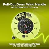Masterplug Pro-XT Four Socket 10m Cassette Reel Extension Lead view 2
