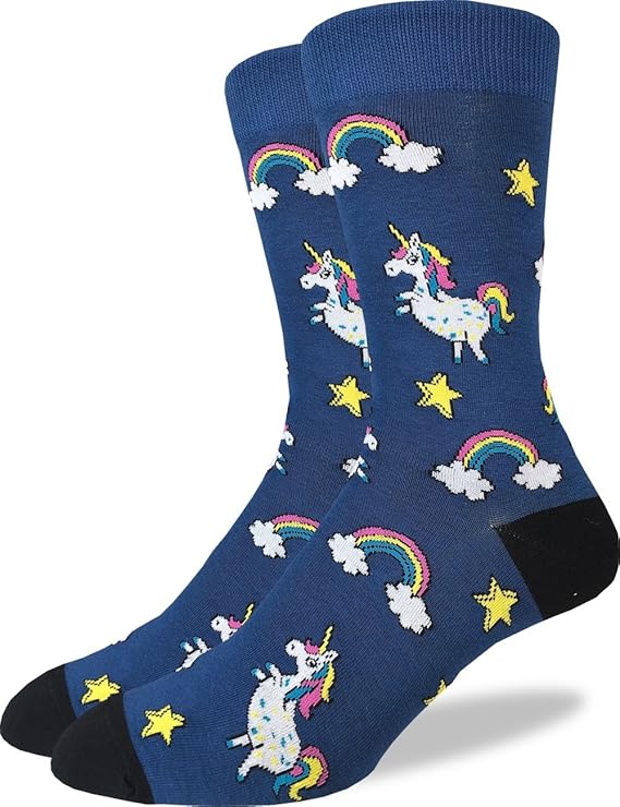 Good Luck Sock Men's Unicorns Crew Socks