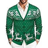 Barry.Wang Mens Cardigan Sweater Long Sleeve Casual V Neck Solid Knitwear Cardigans with Pockets Business Weekend