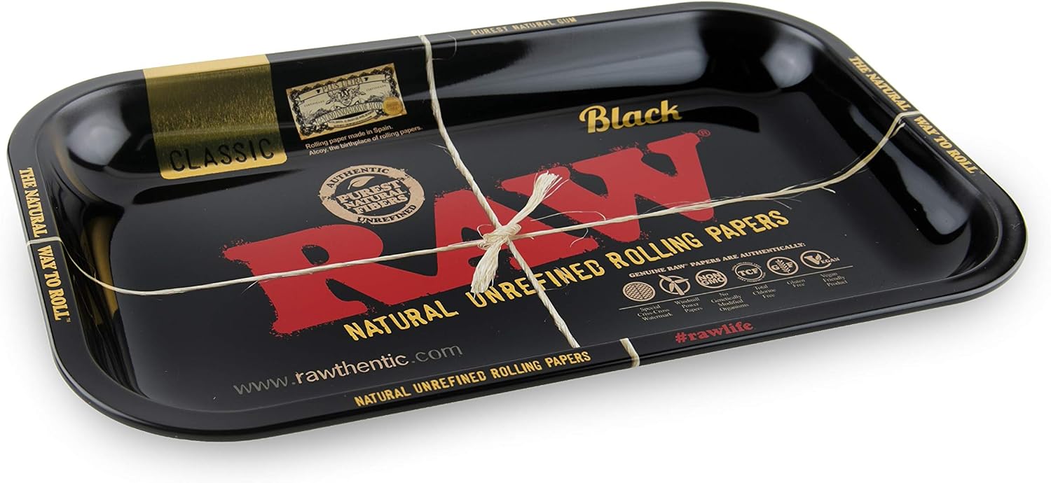 RAW Black Small Metal Tray, 27.5 x 17.5 cm, Black, 14.5 x 12 x 6.5 cm - Image 4