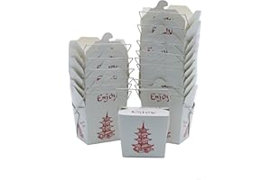 Hawkie Business 50 Pack 8oz Chinese take out box 8-OZ Bio Noodle Take Out Food Container: Perfect for Takeout Restaurants - White - Disposable and Recyclable (50)