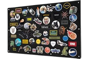 Tactical Patch Display Military Patch Holder Panel Foldable Patch Holder Panel for Military Army (Black(42.5x27.5inch/108x70c