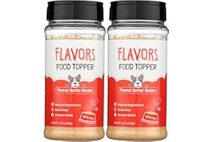 BEAUMONT BASICS Flavors Food Topper for Dogs, Peanut Butter Recipe, 6-Ounce, Pack of 2
