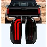 LANDWAKE Tail Lights Fit for Toyota Tacoma 2005-2015, LED Brake Reverse Rear Lamp (Smoke)