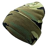 Unisex Knit Soft Warm Cuffed Beanie Hat Winter Camo