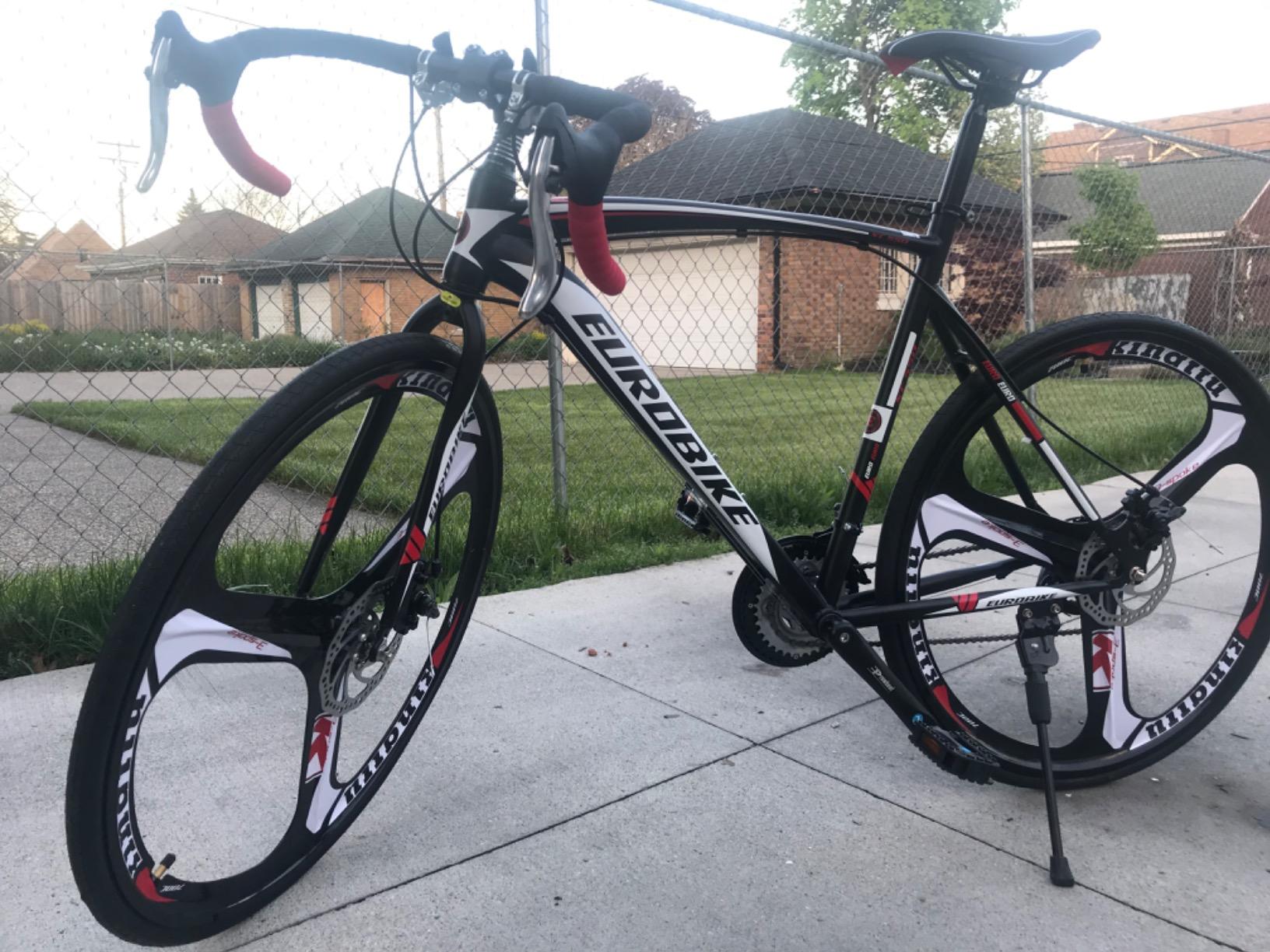 27/mo Finance Eurobike XC550 Road Bike, 21 Speed Mens XL Road Bike