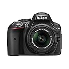 Nikon D5300 24.2 MP CMOS Digital SLR Camera with 18-55mm f/3.5-5.6G ED VR Auto Focus-S DX NIKKOR Zoom Lens (Black)