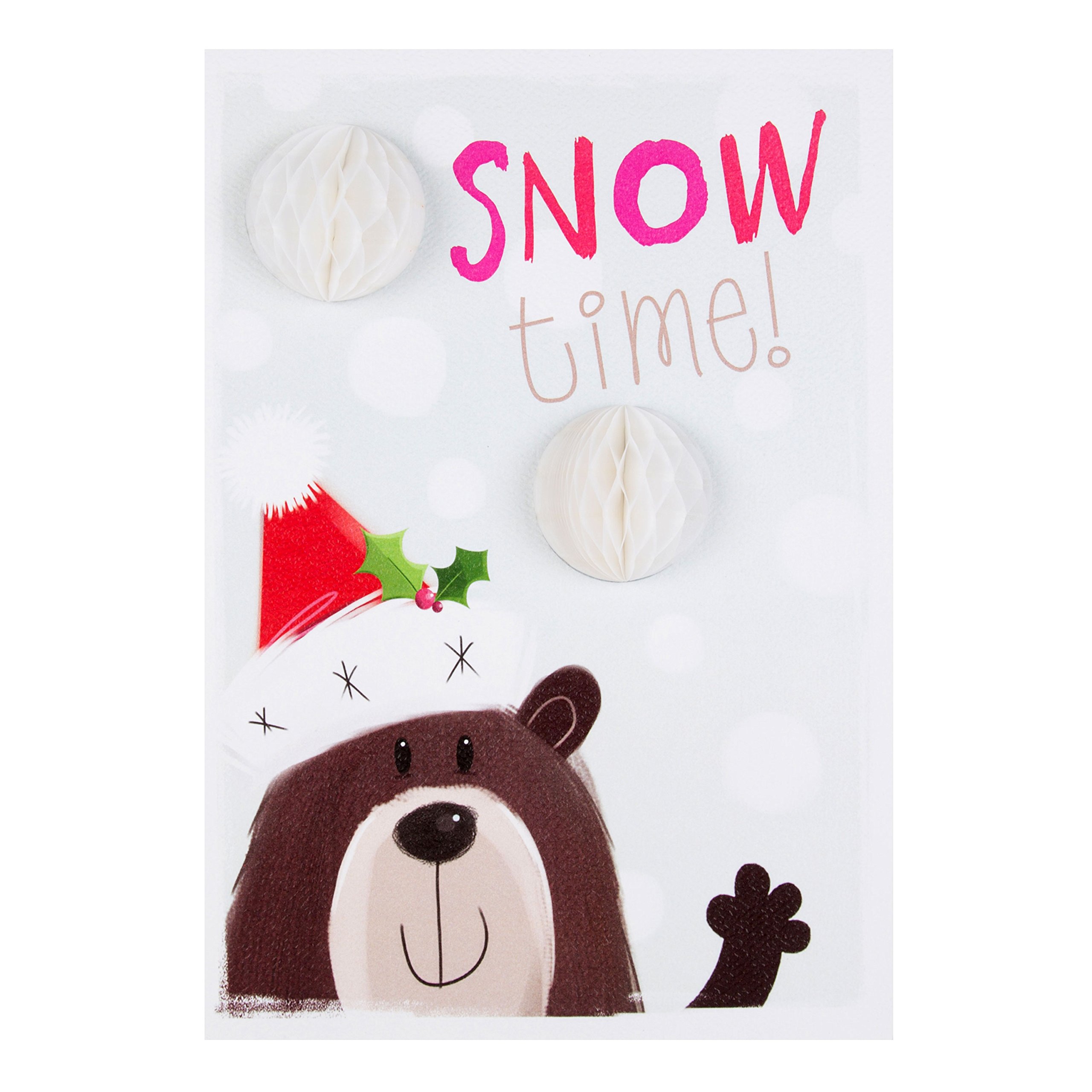 Hallmark Christmas Card 'Snow Time'- Medium