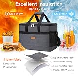 Lifewit Cooler Bag 50 Cans Insulated Large Lunch Bag Dark Grey 40x26.5x31 view 4