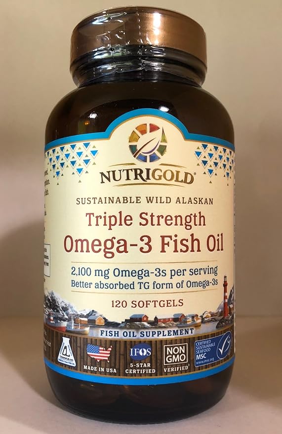 Triple Strength Omega3 Fish Oil 2,100 MG (120 Softgels