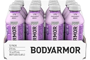 BODYARMOR Lyte Dragonfruit Berry, 473 mL Bottles (12 Pack) – Low-Calorie Sports Hydration Drink with Coconut Water, Potassium