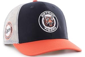 47 MLB Homerun Cooperstown Adjustable Snapback Mesh Trucker Hat, Adult One Size Fits All