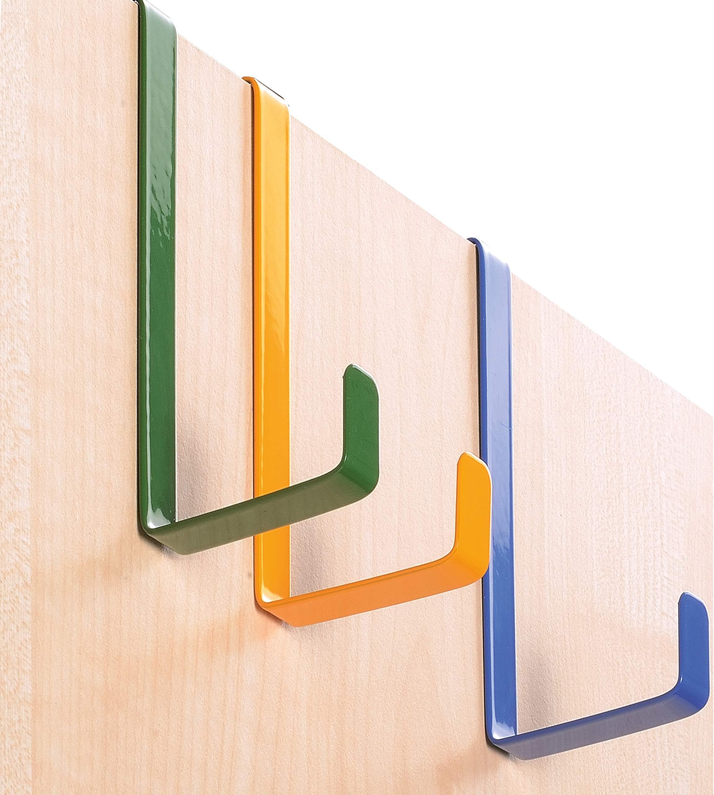 Over The Door Hooks 20 Pieces by 4smile - Made in Germany ว Reversible Coat Hooks for Doors and Cabinet Drawers ว Coat Hangers and Door Hooks ว Multicolor
