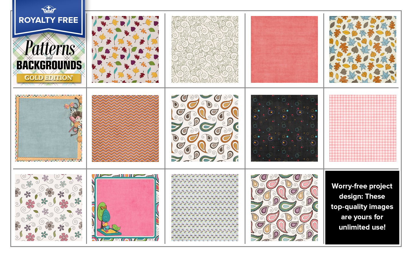 image for Encore Royalty Free Premium Patterns and Backgrounds Image Collection 