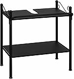 WENKO 7385100 Waschbecken-Unterregal, Stahl, 53 x 63.5 x 41 cm, Chrom