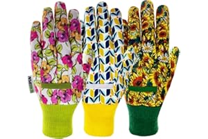 MSUPSAV Thorn Proof&Puncture Resistant Gardening Gloves with Grip,Garden Gloves for Women, Leather Work Gloves,Gifts